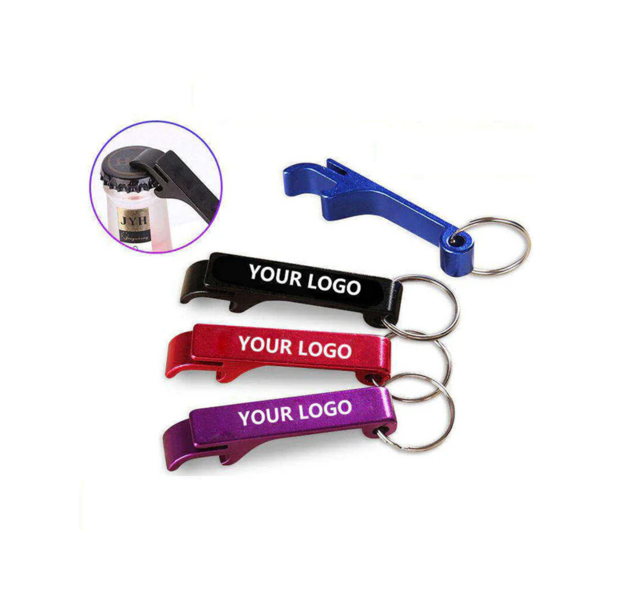 Aluminum Beer Custom Keychain Bottle Opener