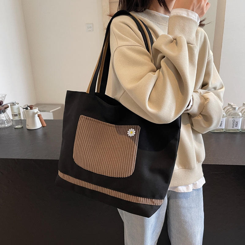 Luxury Fashion Zipper Canvas Bag