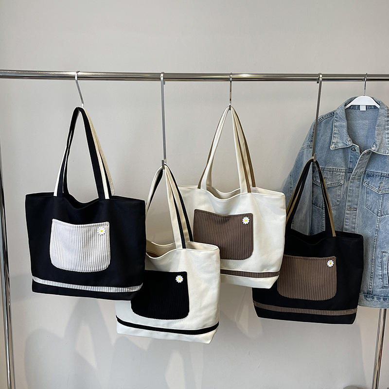 Luxury Fashion Zipper Canvas Bag