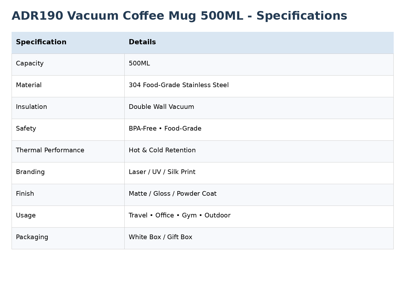 500ml Coffee Pot