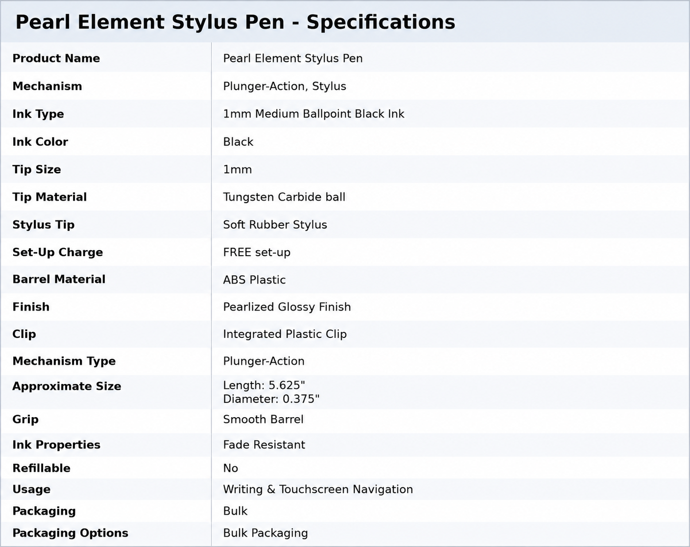 Pearl Element Stylus Pen
