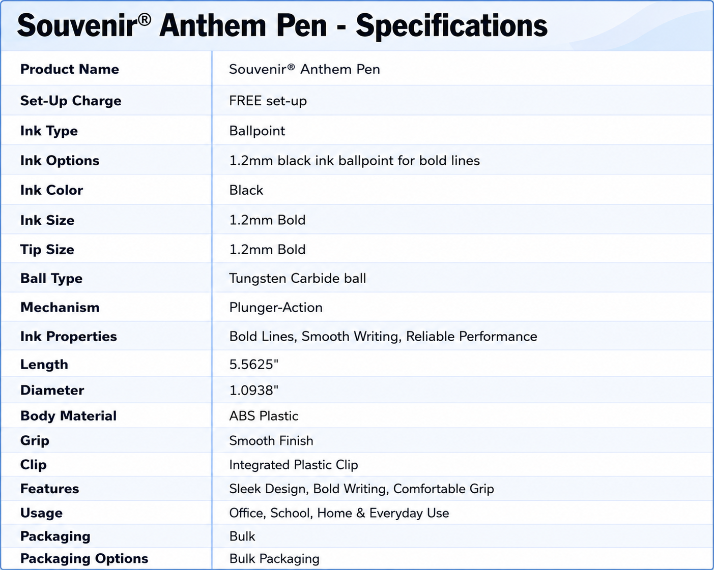 Souvenir® Anthem Pen