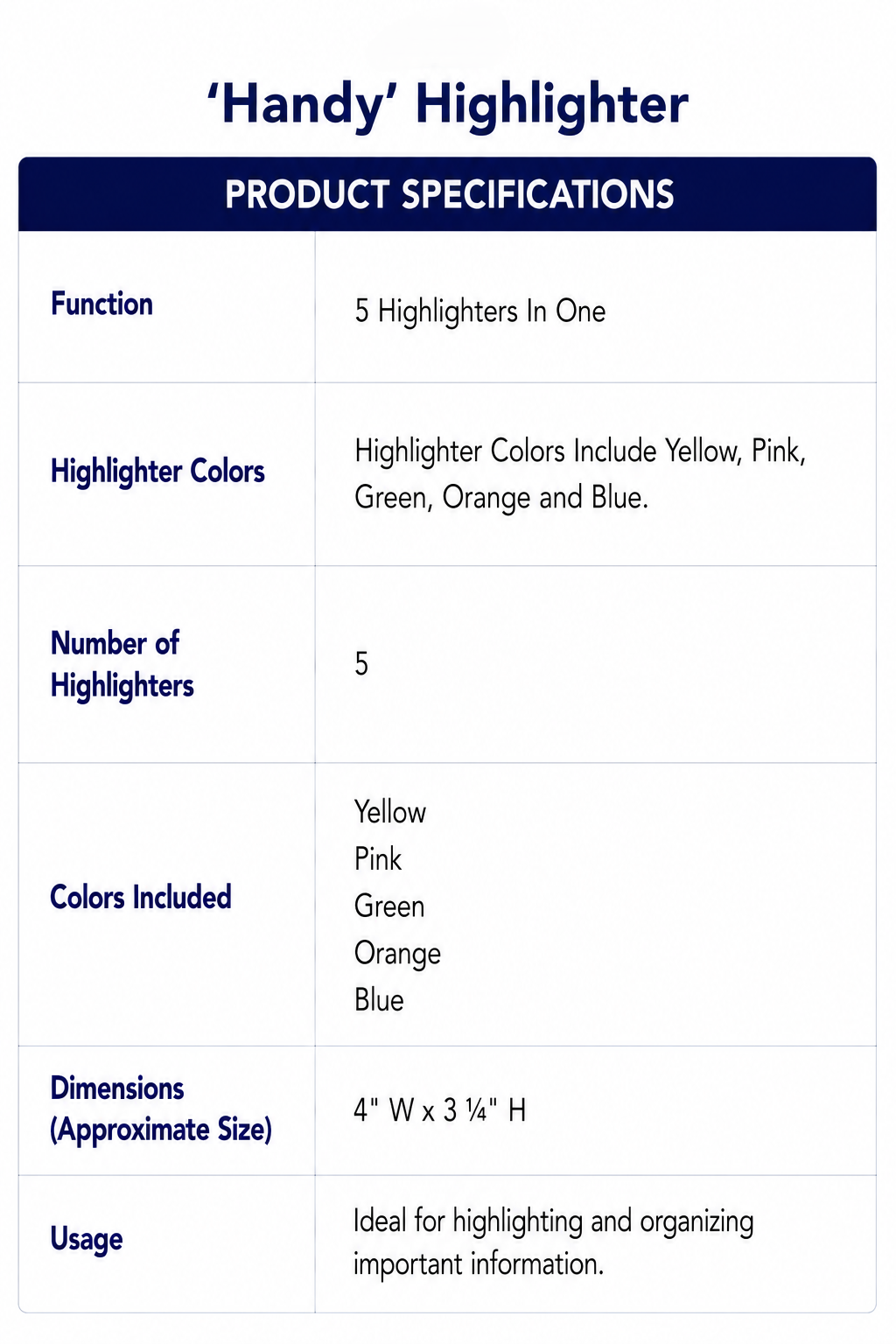 ‘Handy' Highlighter
