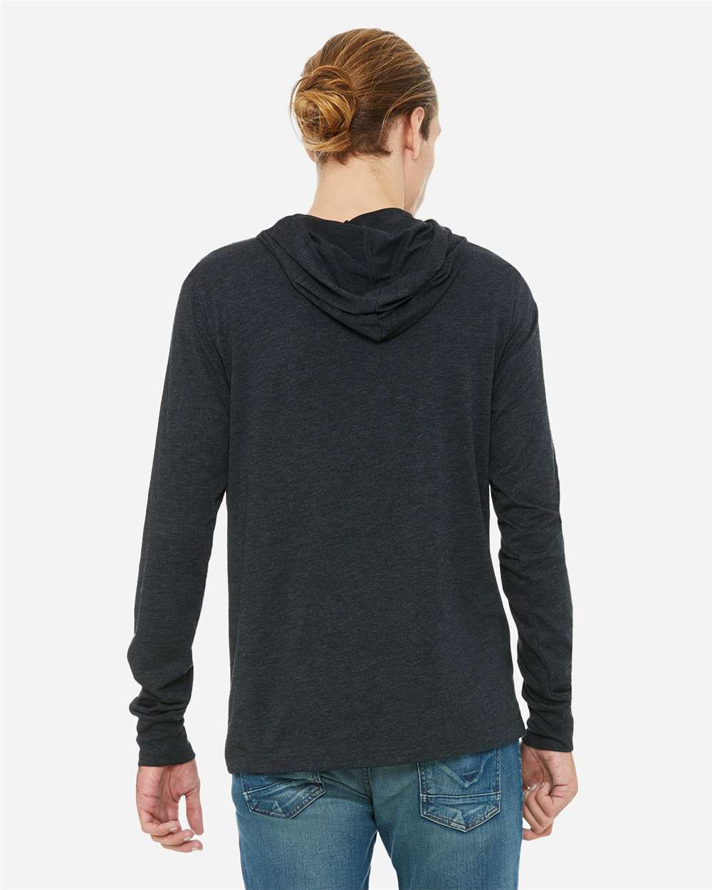 Unisex Jersey Hooded Long Sleeve Tee