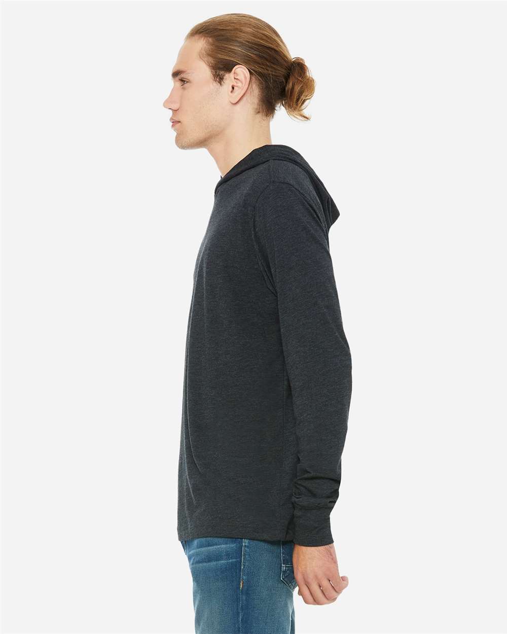 Unisex Jersey Hooded Long Sleeve Tee