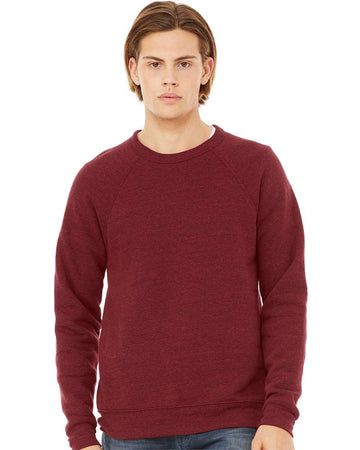 Unisex Sponge Fleece Raglan Crewneck Sweatshirt