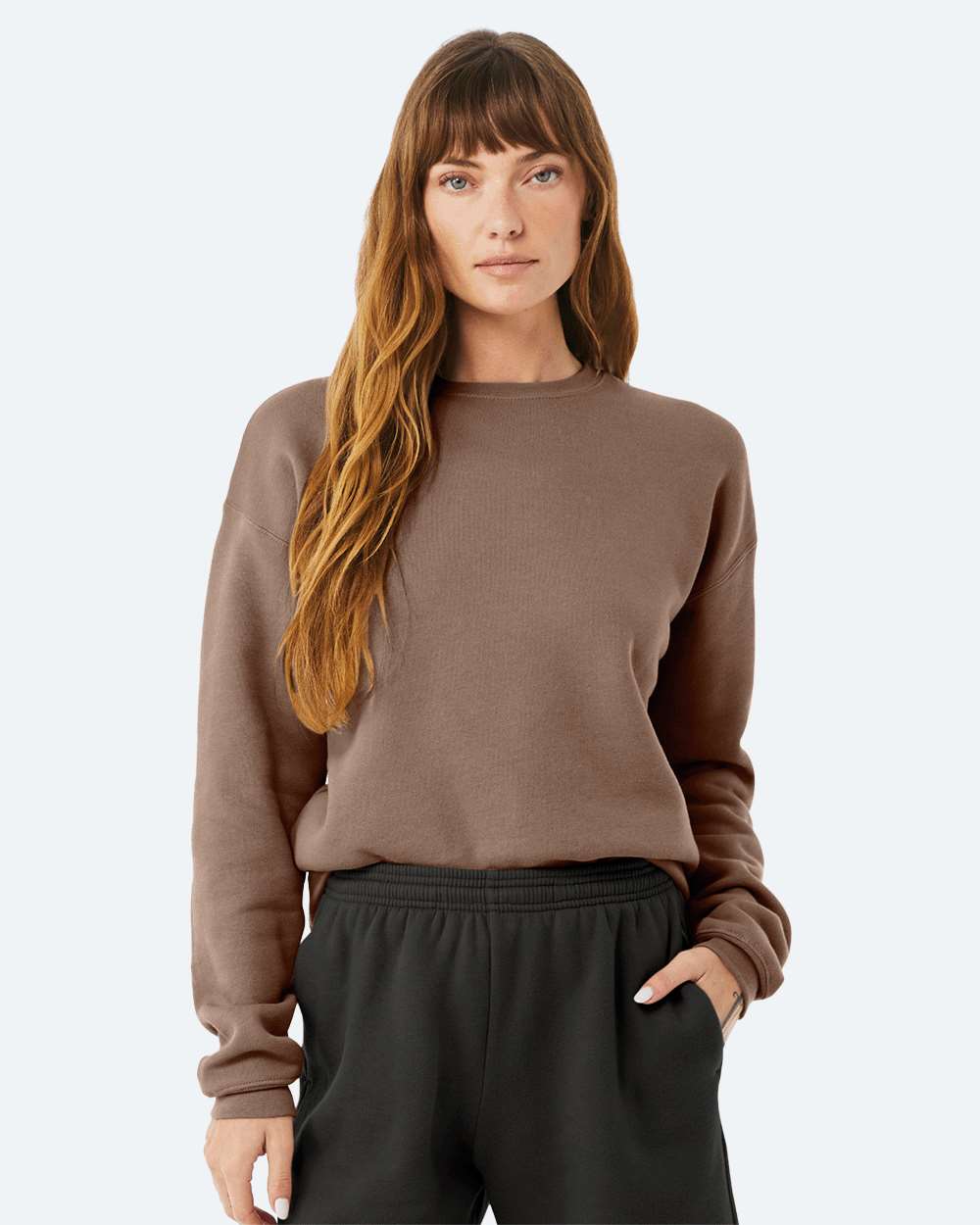Unisex Sponge Fleece Drop Shoulder Crewneck Sweatshirt