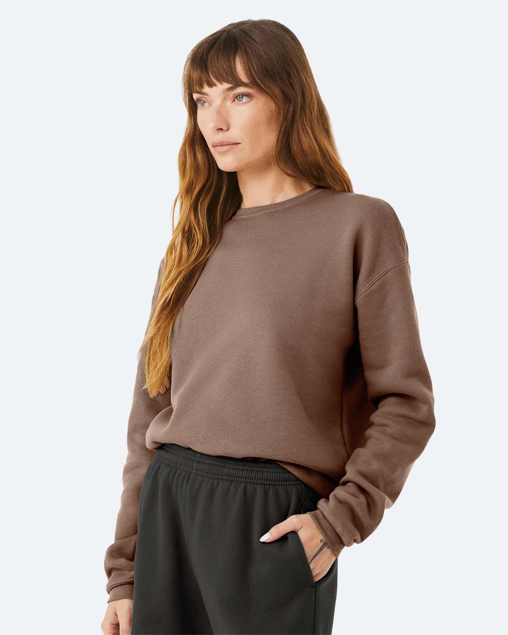 Unisex Sponge Fleece Drop Shoulder Crewneck Sweatshirt