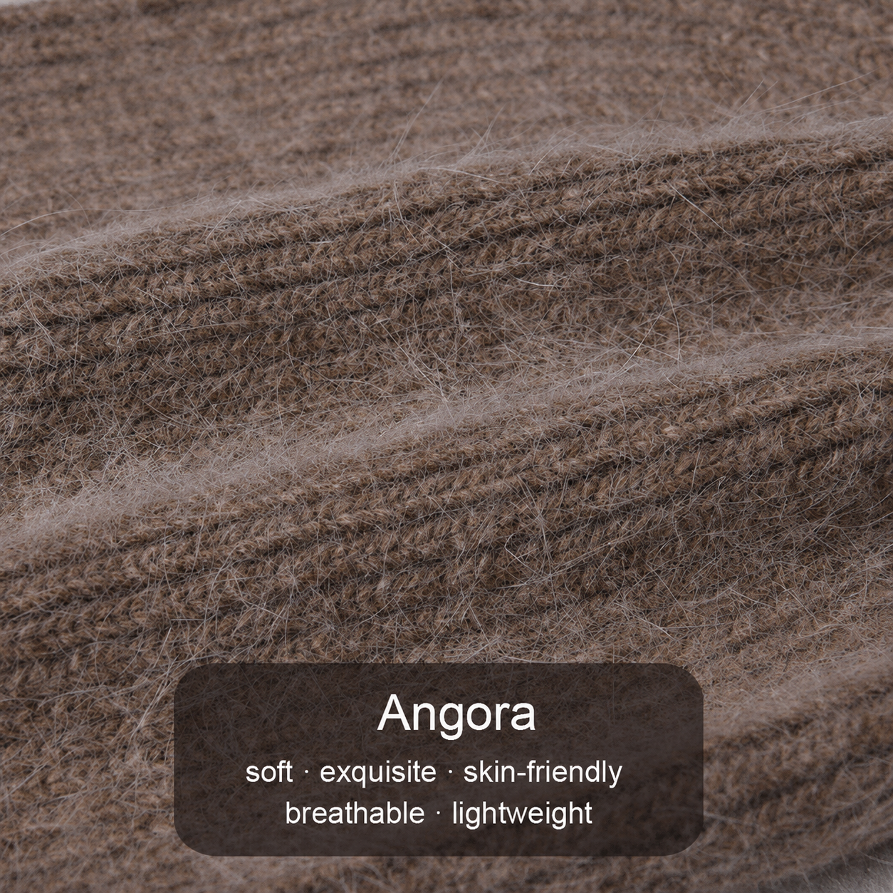 Angora Wool Knitted Hat Beanie