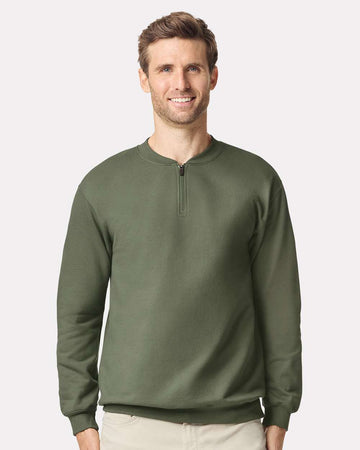 Unisex Softstyle® Midweight 1/4 Zip Sweatshirt