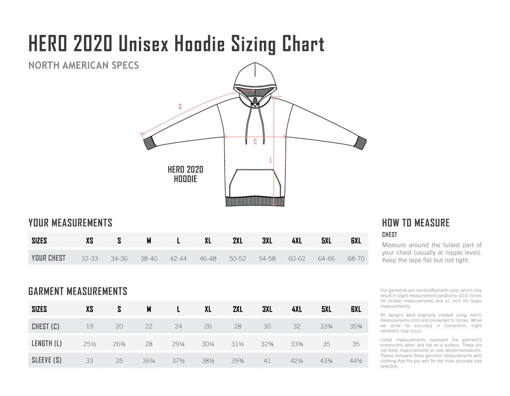 HERO 2020 Premium Blank Hoodies