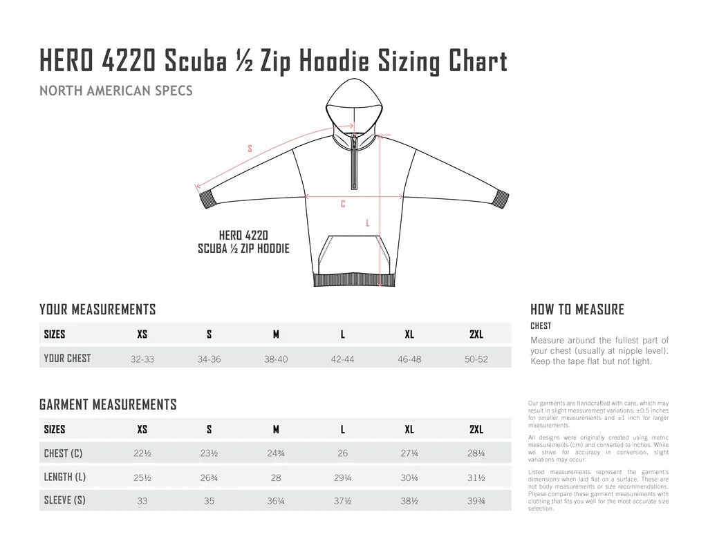 HERO-4220 Half zip Hoodie