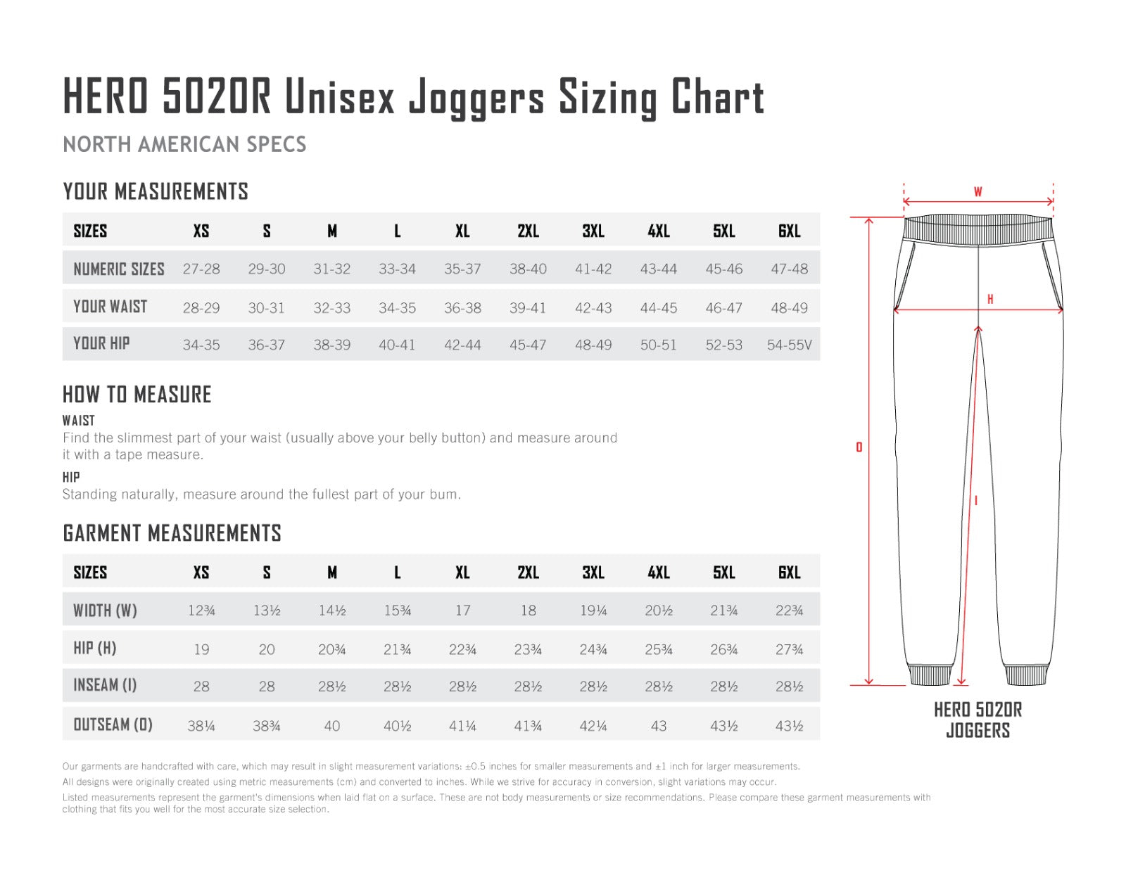 HERO-5020R Joggers
