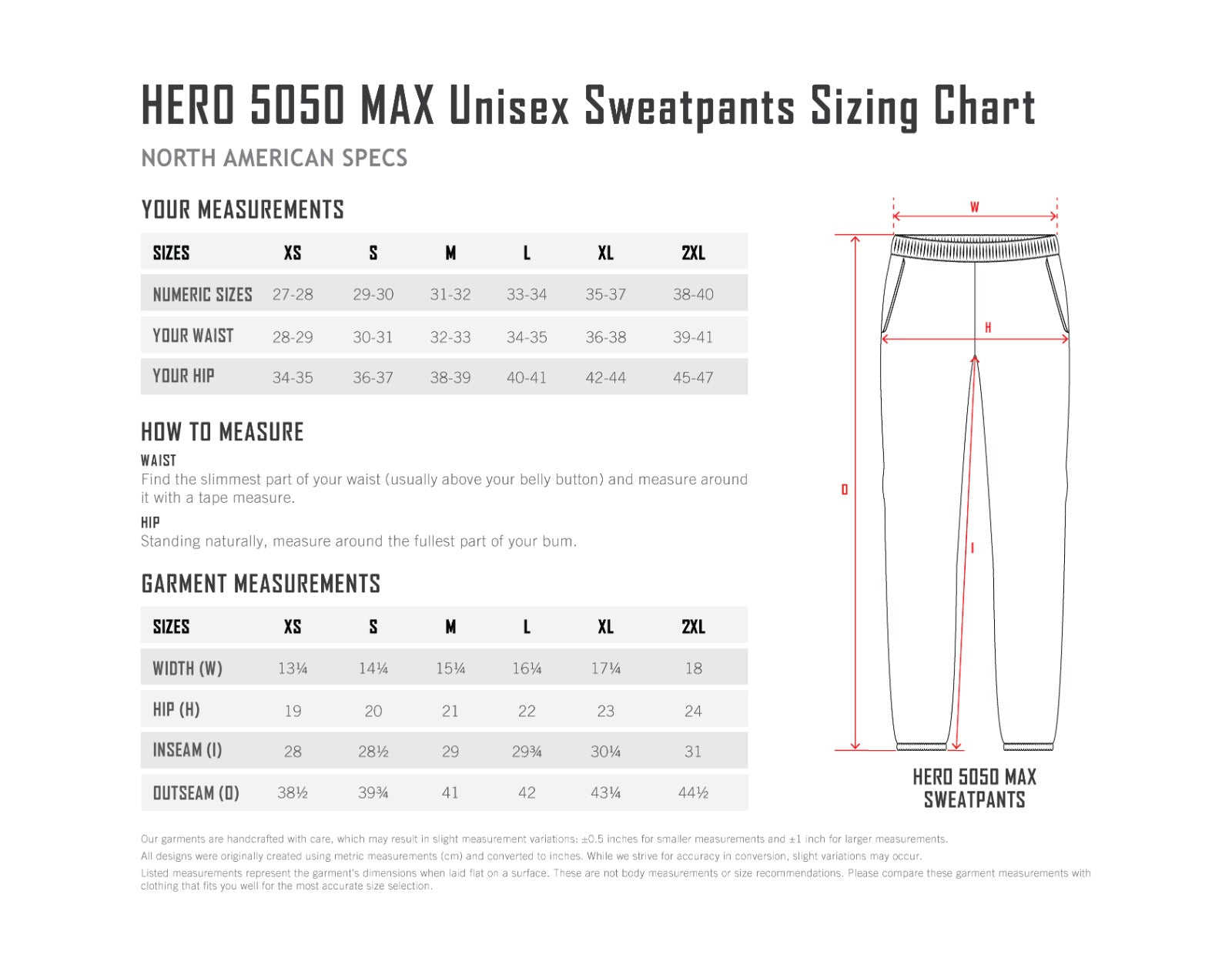 HERO-5050M Heavyweight Sweatpants