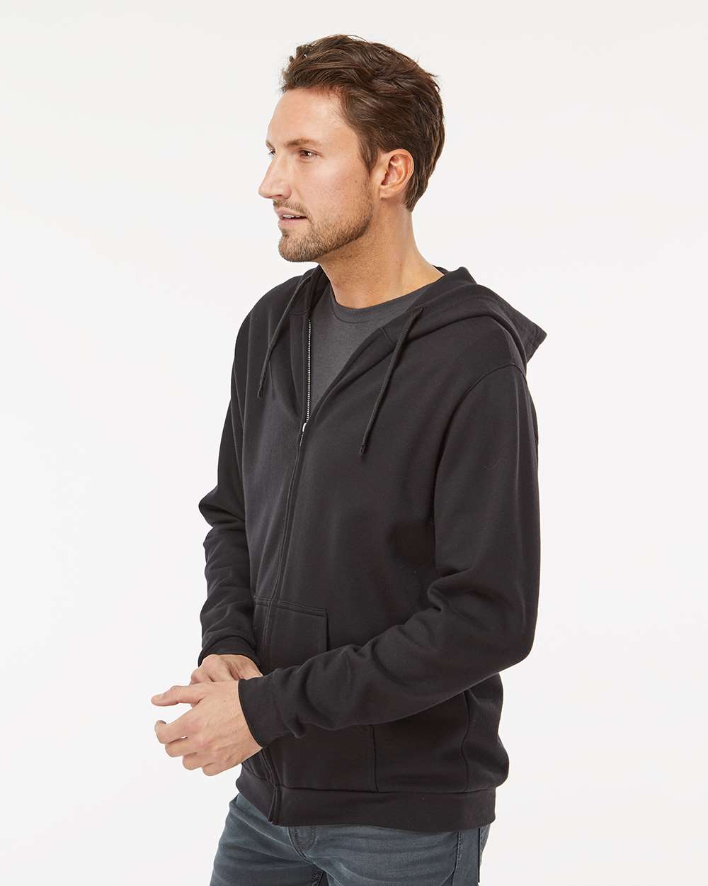 Unisex Zipper Fleece Hoodie