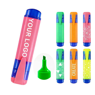 Custom Logo Office School Fluorescent Highlighter