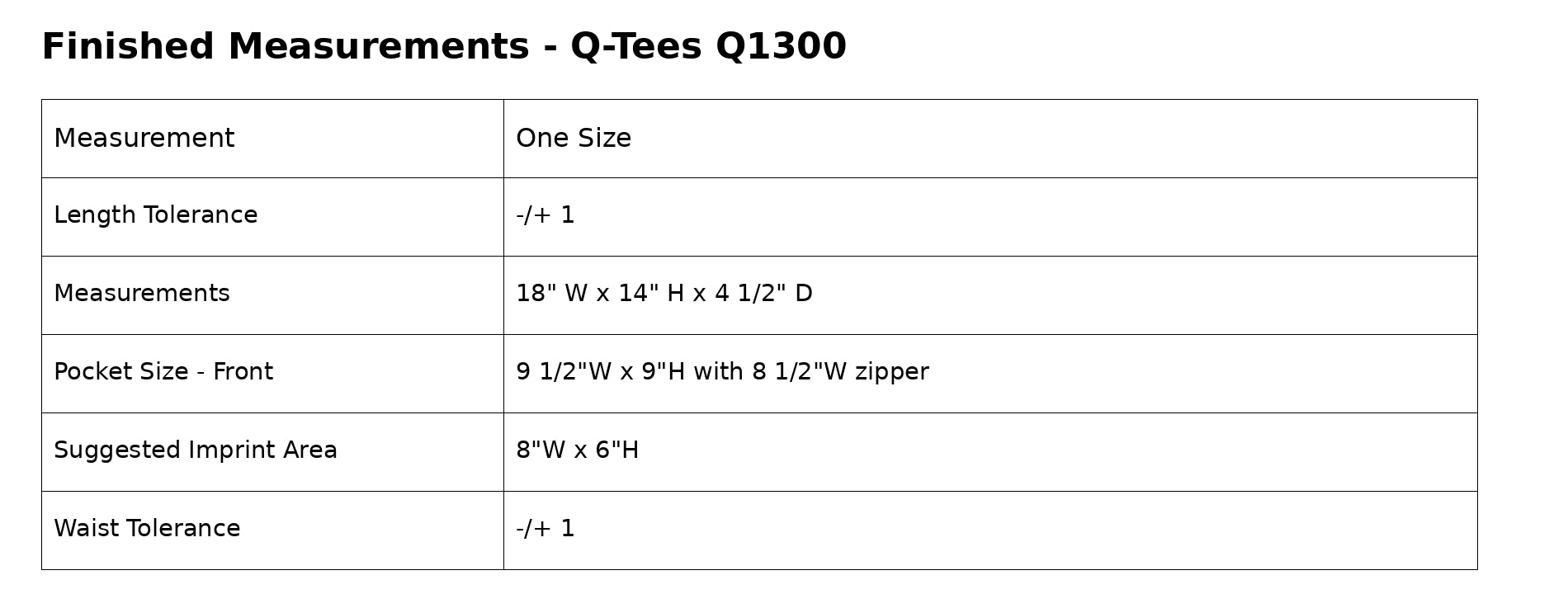 19L Zippered Tote