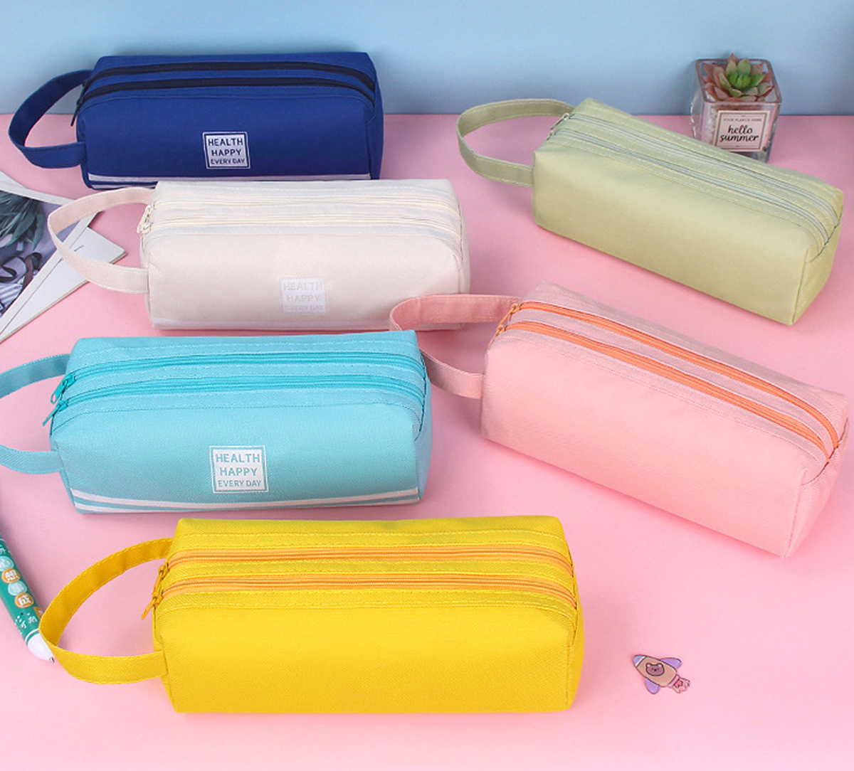 Large Capacity Pencil Case with Handle