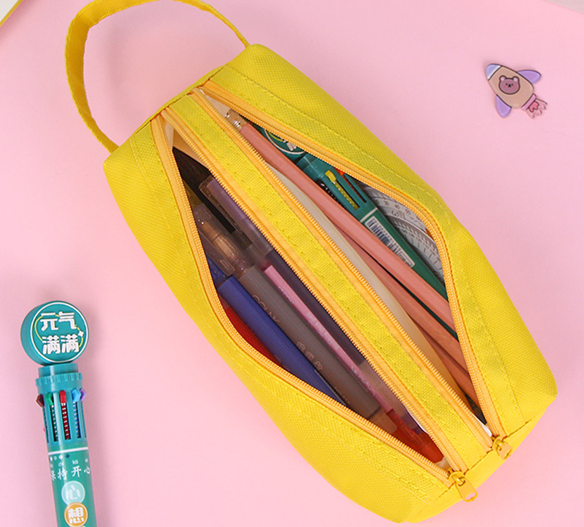 Large Capacity Pencil Case with Handle
