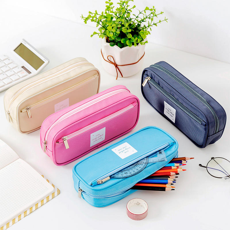 Double-Layer Large Capacity Pencil Bag