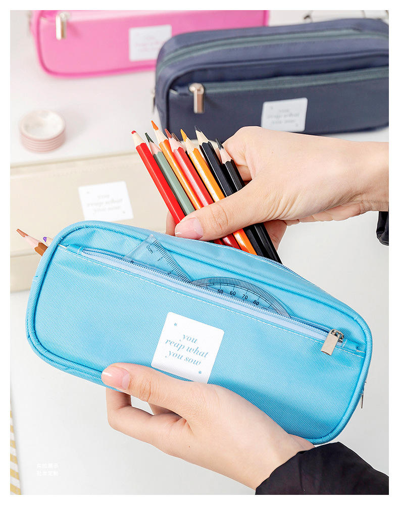 Double-Layer Large Capacity Pencil Bag
