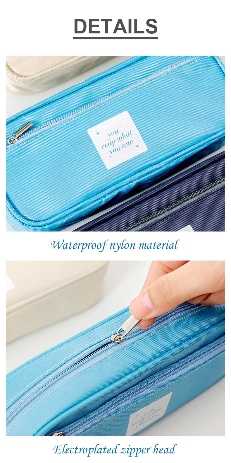 Double-Layer Large Capacity Pencil Bag