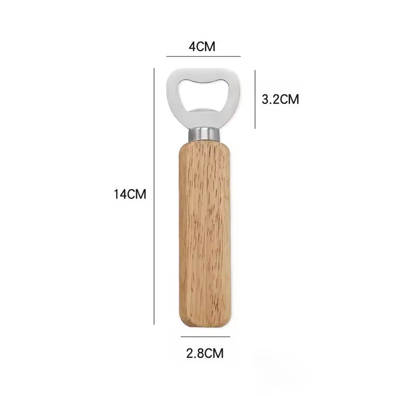 Beer Bottle Opener with Wooden Handle